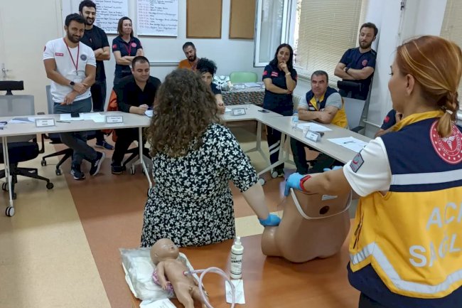 112 personeline eğitim verildi