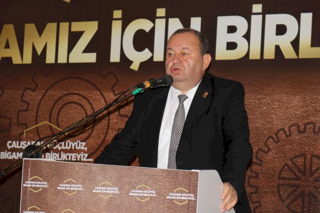 DOĞAN YENİ DÖNEMİN SLOGANINI AÇIKLADI  “ÇALIŞARAK GÜÇLÜYÜZ, BİGA’MIZ İÇİN BİRLİKTEYİZ” (26.10.2022)