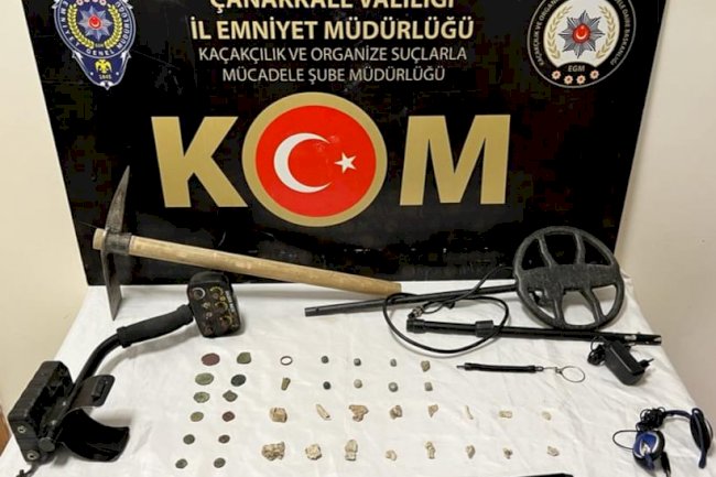 Çanakkale’de tarihi eser operasyonu