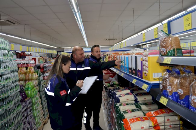 Geyikli’de market denetimi 