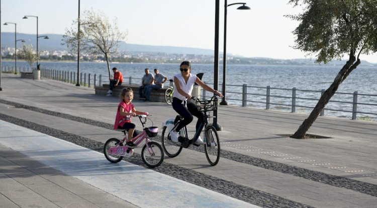 Barış Kordonu’nda bisiklet keyfi 
