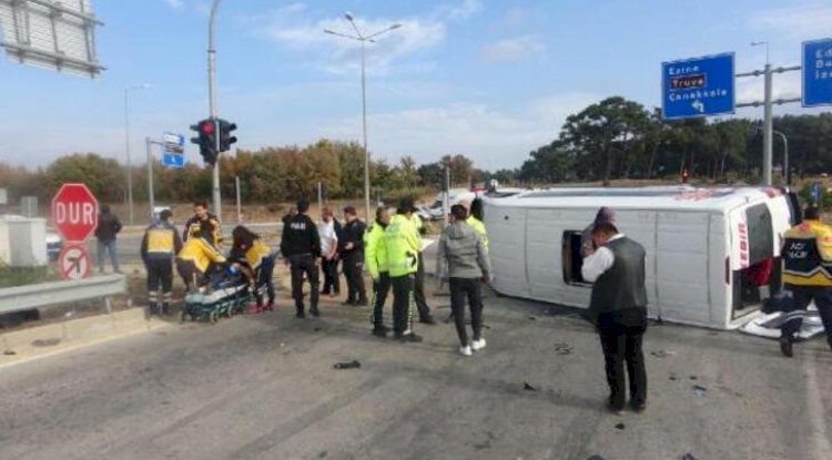 Ayvacık’ta trafik kazası; 6 yaralı 