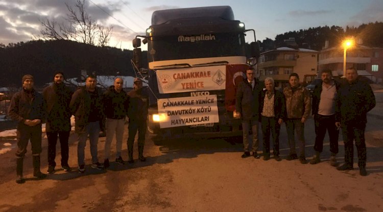 Deprem bölgesine yem desteği