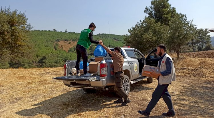 İDDEF ekipleri yangın bölgesinde görev aldı