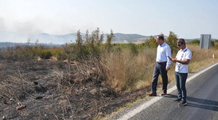 Kaymakam Dolu yangın bölgesinde