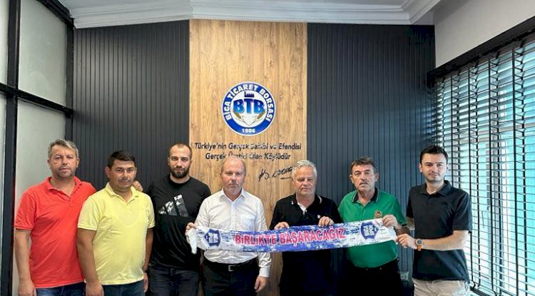 Bigaspor Kulübü Biga Ticaret Borsası’nı ziyaret etti