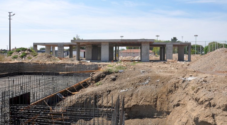 Gümüşçay’da sosyal tesis çalışmaları sürüyor