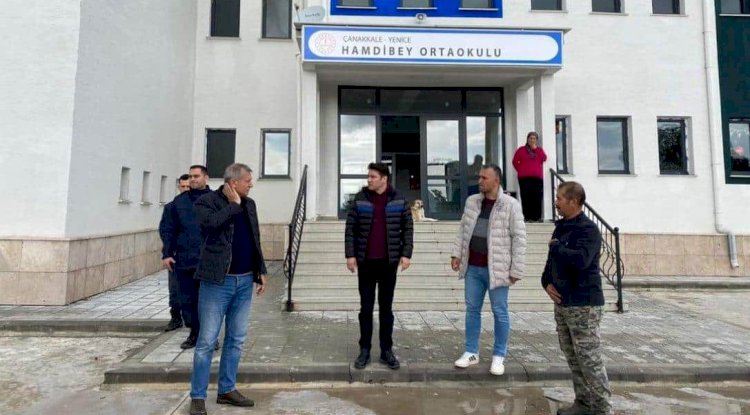 Kaymakam Göktaş, Hamdibey Ortaokulunda İncelemelerde Bulundu