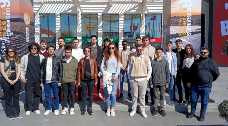 Çan MYO öğrencileri  fuarı gezdi