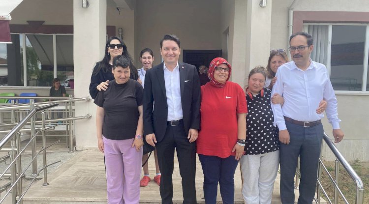 Kaymakam Göktaş, Engelsiz Yaşam, Bakım ve Rehabilitasyon Merkezini ziyaret etti