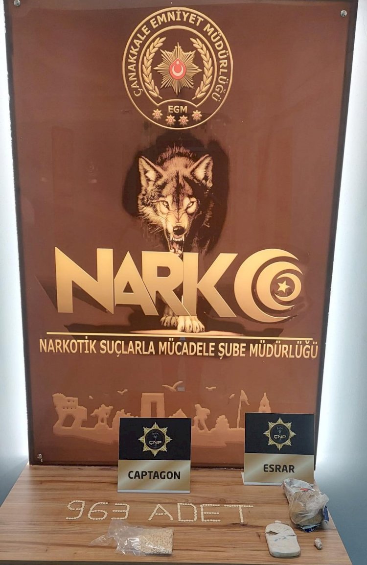 Çanakkale’de uyuşturucu operasyonu 