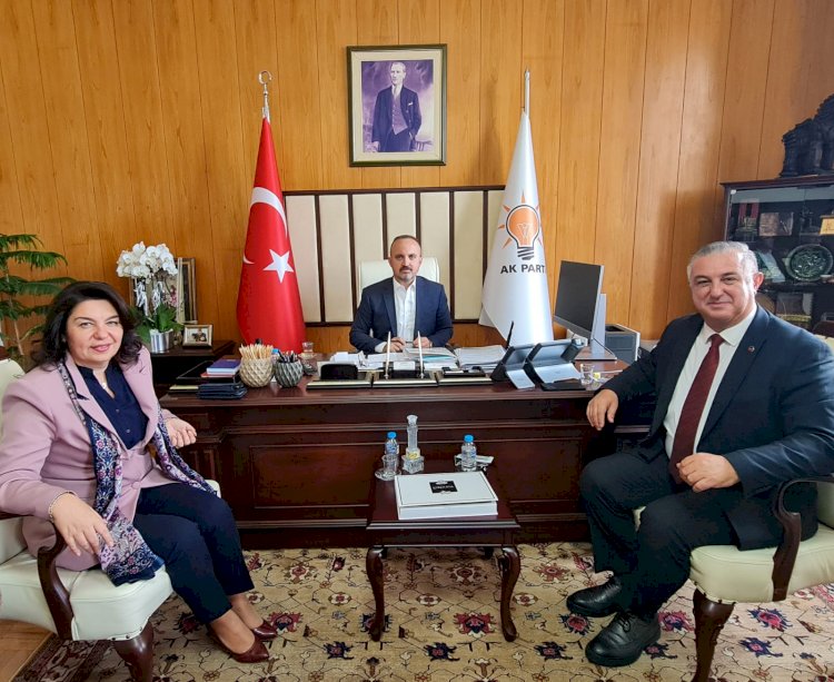 GEYİKLİ YATIRIMLARI ANKARA’DA GÖRÜŞÜLDÜ TURAN; “HER FIRSATTA HEMŞEHRİLERİMİZLE BİR ARADAYIZ”