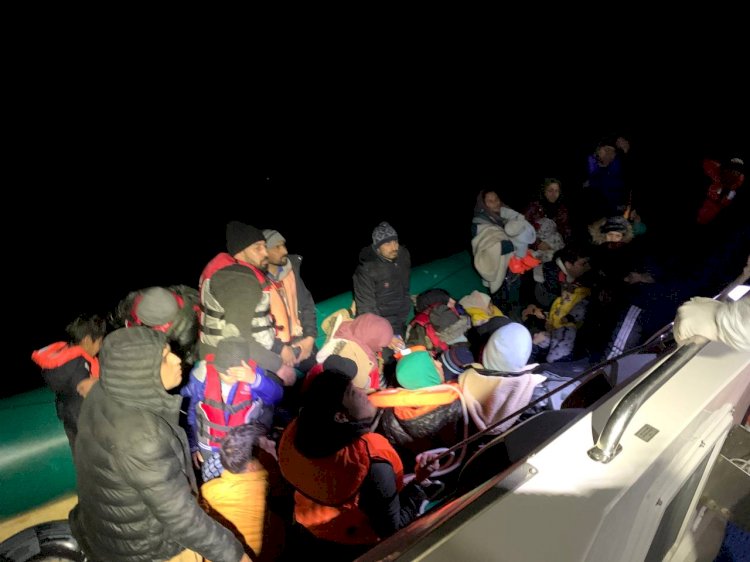 41 düzensiz göçmen kurtarıldı