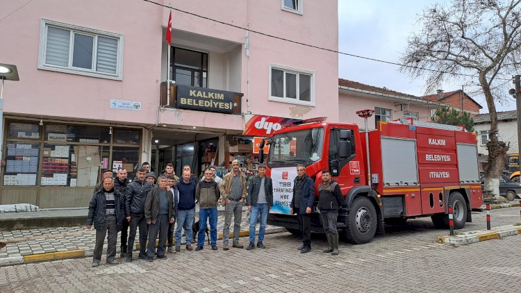 Kalkım’a itfaiye aracı hibe edildi 