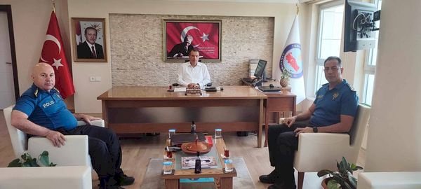 Emniyet Müdürleri Kaymakam Gürdal’ı ziyaret etti  