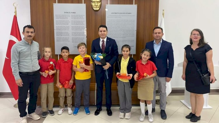 İlköğretim Haftasında Kaymakam Göktaş’a Ziyaret