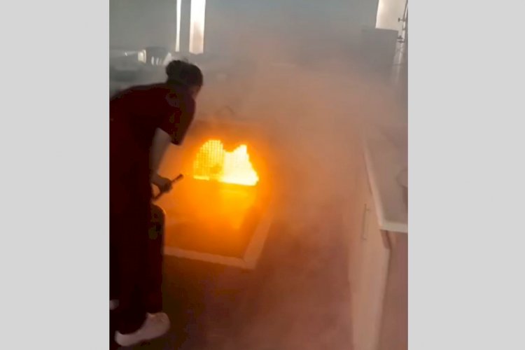 HASTANEDE YANGIN TATBİKATI