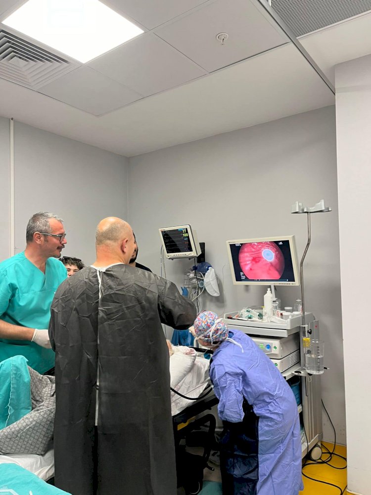 Hastanede PEG işlemi uygulanmaya başladı