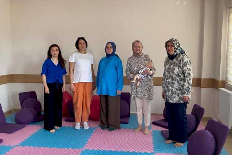 Gebe sınıfında eğitim verildi