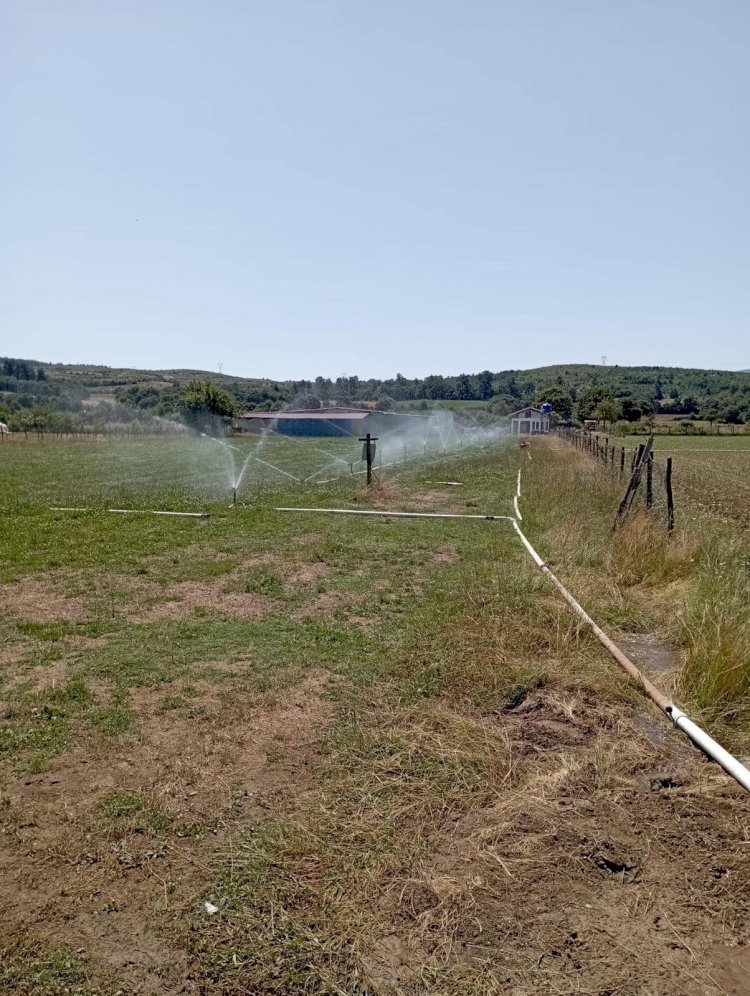 1400 DÖNÜM SULAMA ALANI KULLANIMA AÇILDI